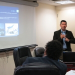 William Valdez giving a presentation to the ESES Advisory Board.